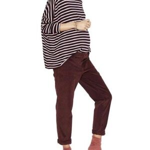 Hatch Maternity Corduroy Olive Green Boyfriend Straight Leg Pants